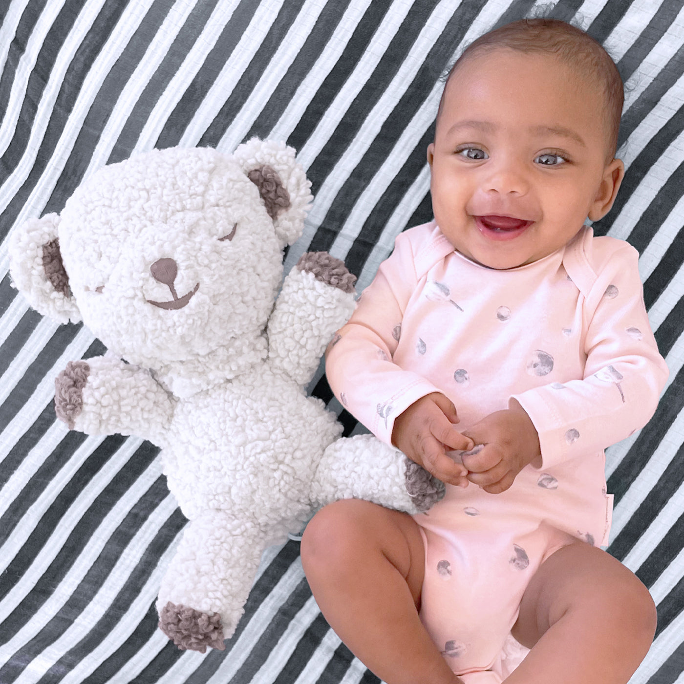 Baby white noise sale teddy